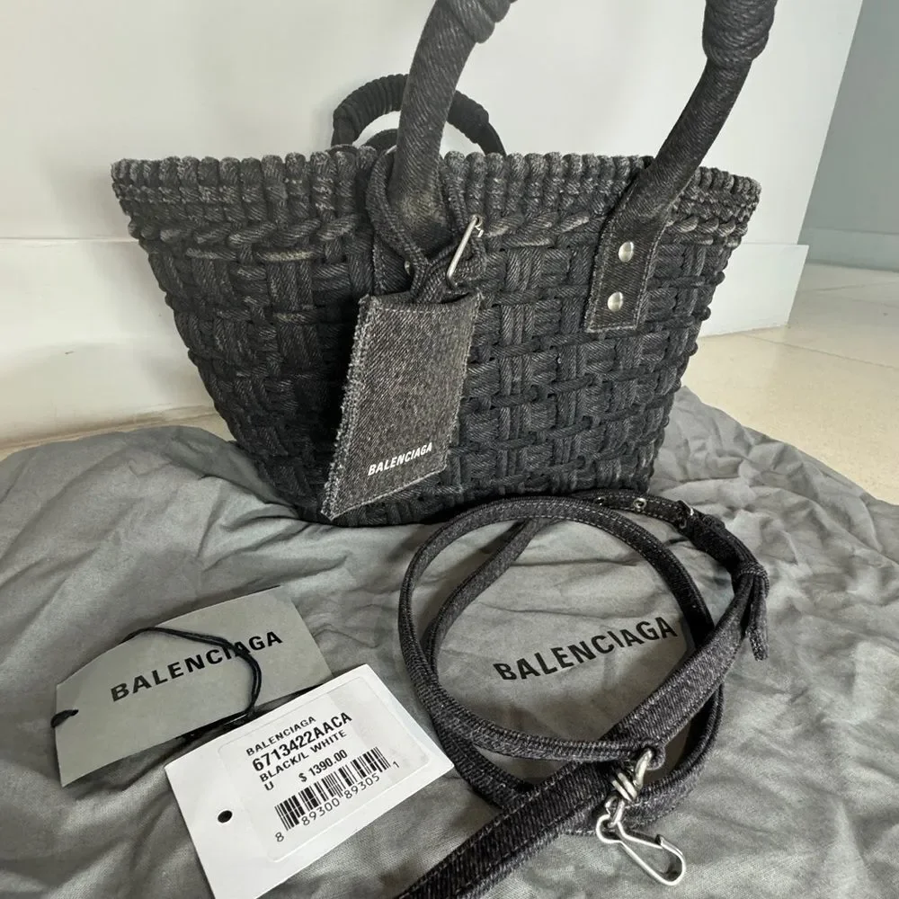Balenciaga XS Bistro Basket tote bag NWT